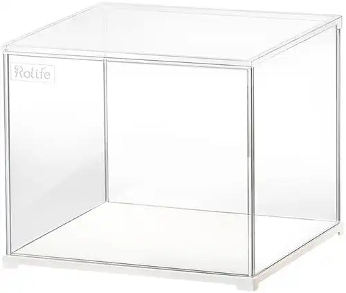 Miniatuur - Stofkap / Display Case - binnenmaten: voorkant 270mm, diepte 220mm, hoogte 225mm