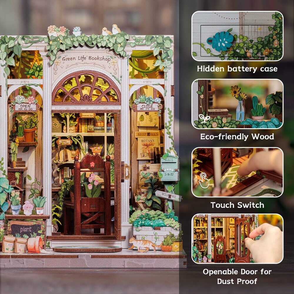 Miniatuur - Green Life Bookshop - CWGC203 - Cutebee