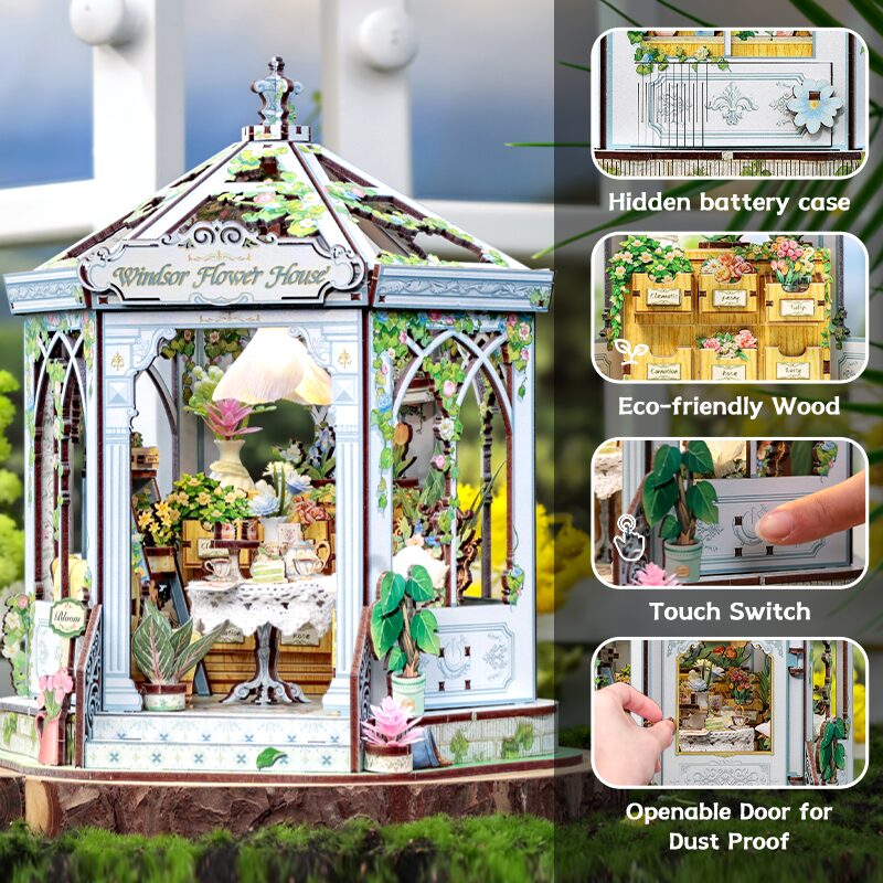 Miniatuur - Windsors Flower House - GHGC401 - Cutebee