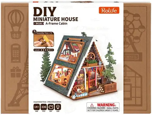 Miniatuur - A-Frame Cabin - DG181 - Rolife
