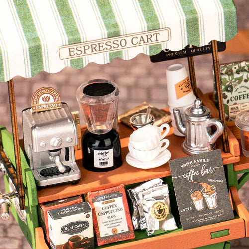Miniatuur - Aromatic Coffee Cart - DG182 - Rolife