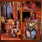 Miniatuur - Book Nook - Flame Common Room - RK01B - CuteBee