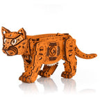 Houten bouwpakket - mechanische kat Ginger - 00384 - EWA