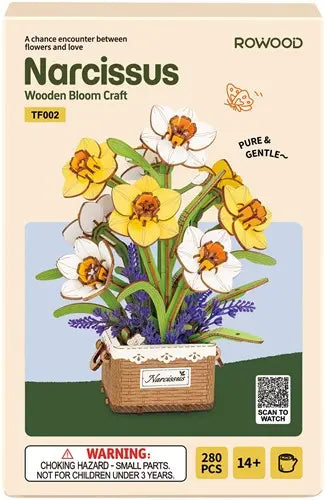 Houten bouwpakket - Bloemen - Narcis (Narcissus) - Rowood