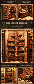 Miniatuur - Book Nook - Wisdom Rings Book Repository - AH01-005 - Dongguan