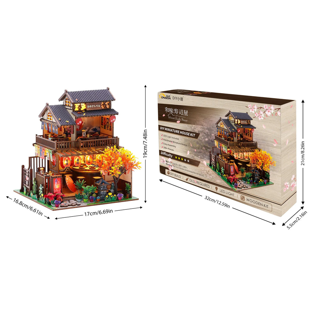 Miniatuur - Wawei Sushi House - M2622 - Hongda