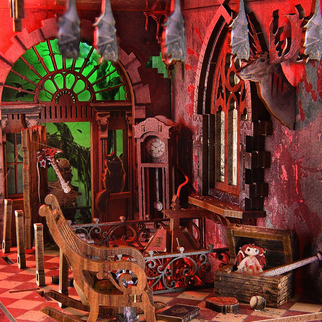 Miniatuur - Book Nook - Haunted Mansion - FJ02 - Fifijoy