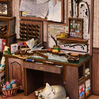 Miniatuur - Book Nook - Sewing Room - FJ03 - Fifijoy