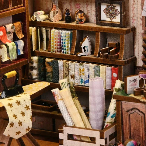 Miniatuur - Book Nook - Sewing Room - FJ03 - Fifijoy