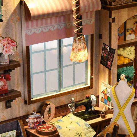 Miniatuur - Book Nook - Sewing Room - FJ03 - Fifijoy