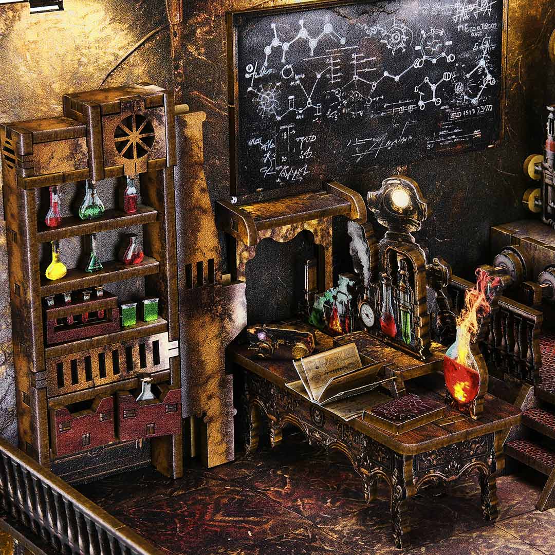 Miniatuur - Book Nook - Mad Scientist's Lab - FJ04 - Fifijoy