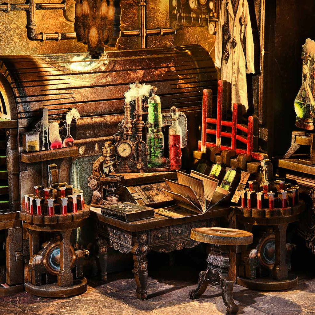 Miniatuur - Book Nook - Mad Scientist's Lab - FJ04 - Fifijoy