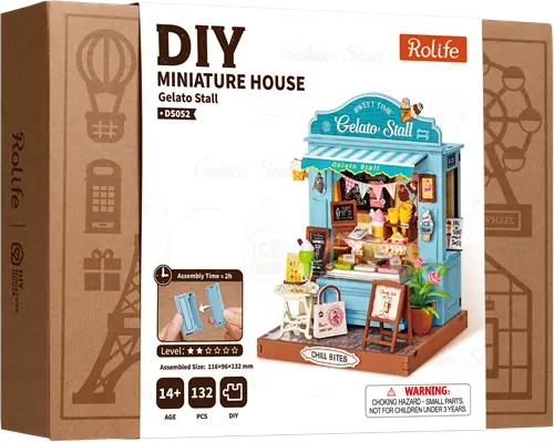 Miniatuur - Gelato Stall - DS052 - Rolife