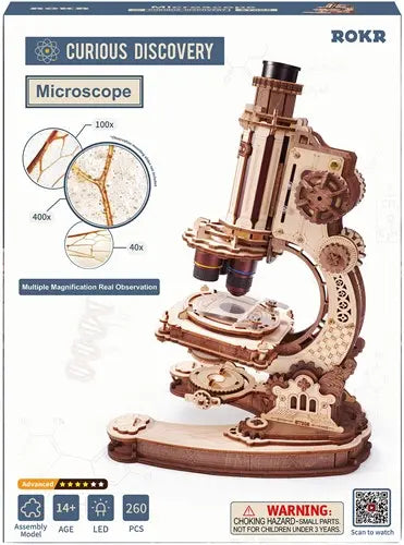 Houten bouwpakket - Microscope - ST005 - ROKR