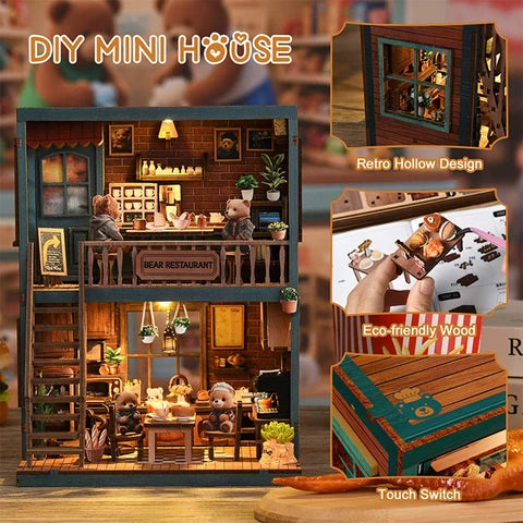 Miniatuur - Bear Restaurant - AW02-004 - Dongguan