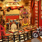 Miniatuur - Book Nook - 1950's Diner - FJ05 - Fifijoy