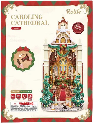 Miniatuur - Book Nook - Caroling Cathedral - TGB26 - Rolife