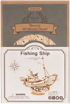 Houten bouwpakket - Fishing Ship - TG308 - Robotime