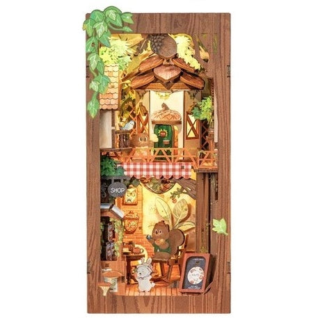 Miniatuur - Book Nook - Squirrel Collector - CuteBee