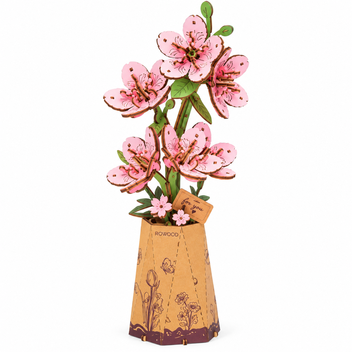 Houten bouwpakket - Bloemen - Sakura - 113 onderdelen - Rowood