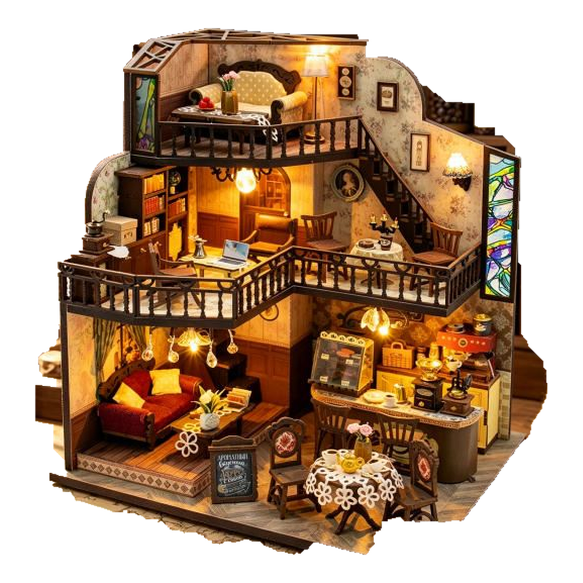 Miniatuur - Fortunate Encounter Cafe - M2533Z - Hongda