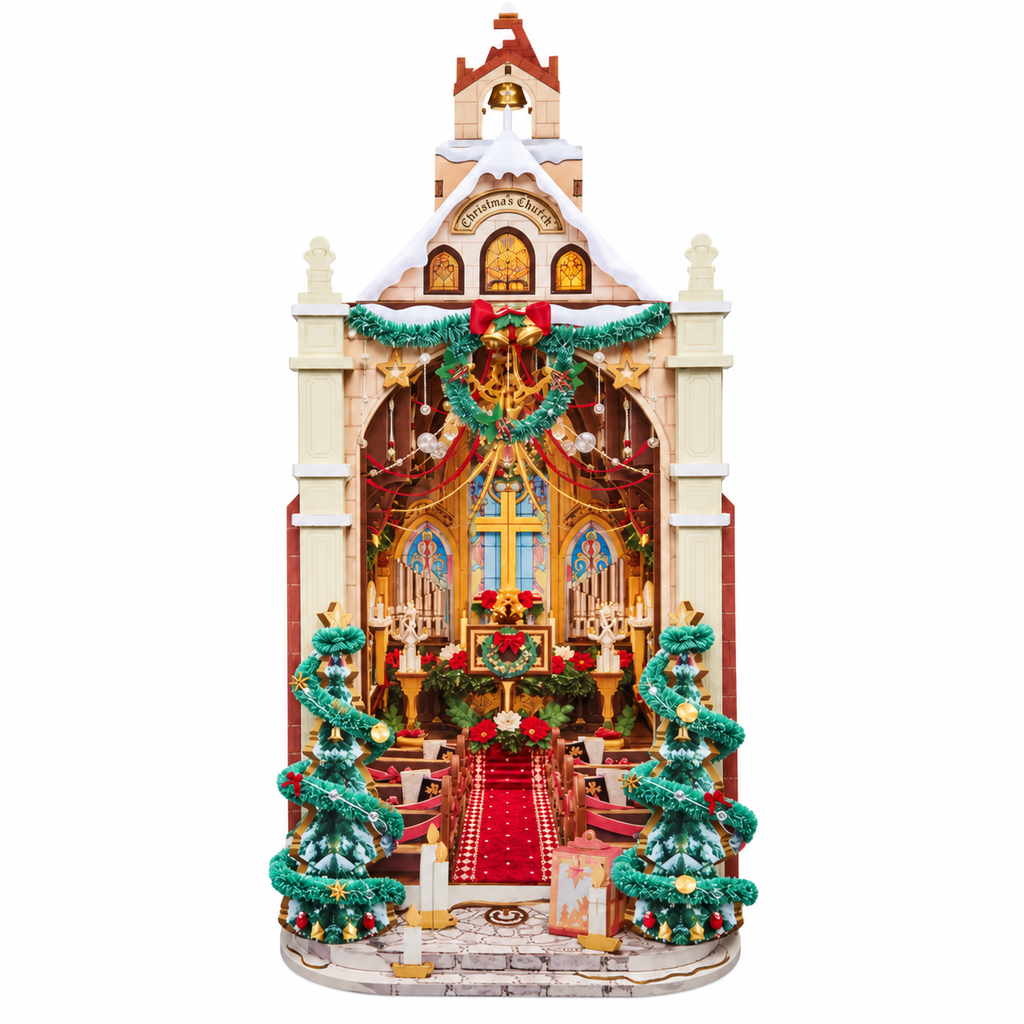 Miniatuur - Book Nook - Caroling Cathedral - TGB26 - Rolife