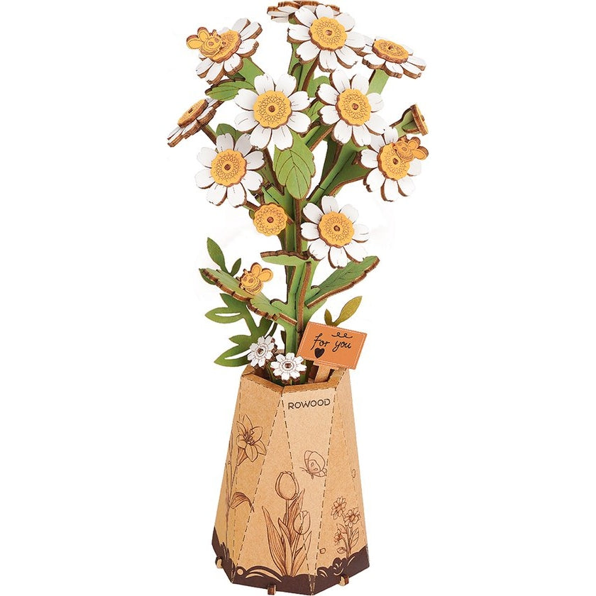 Houten bouwpakket - Bloemen - Chamomile - 101 onderdelen - Rowood