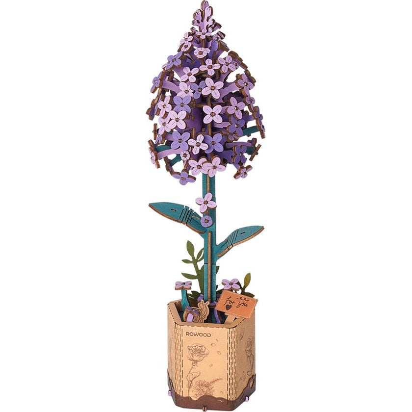 Houten bouwpakket - Bloemen - Lilac/sering - 154 onderdelen - Rowood