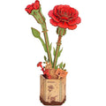 Houten bouwpakket - Bloemen - Red Carnation - 124 onderdelen - Rowood