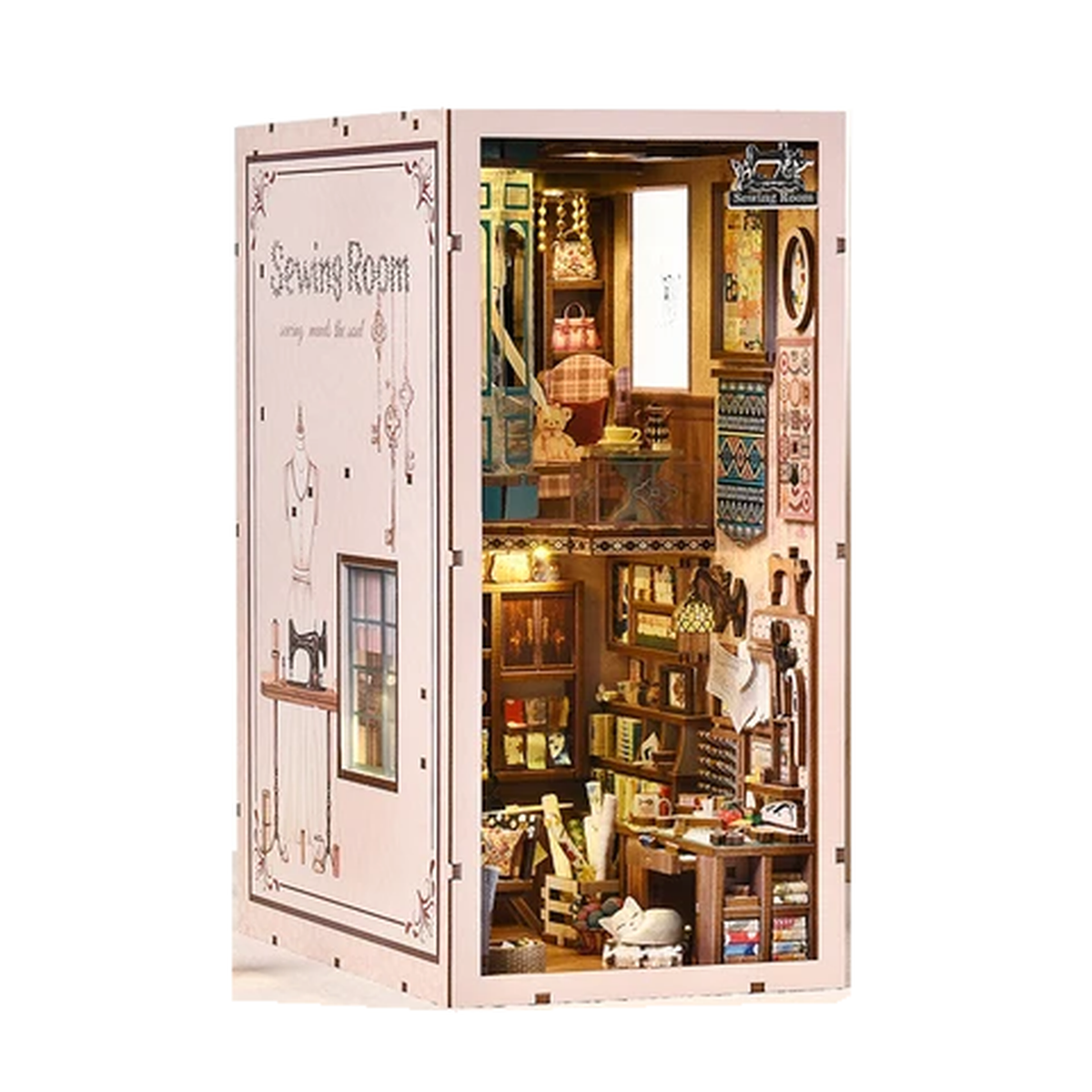 Miniatuur - Book Nook - Sewing Room - FJ03 - Fifijoy