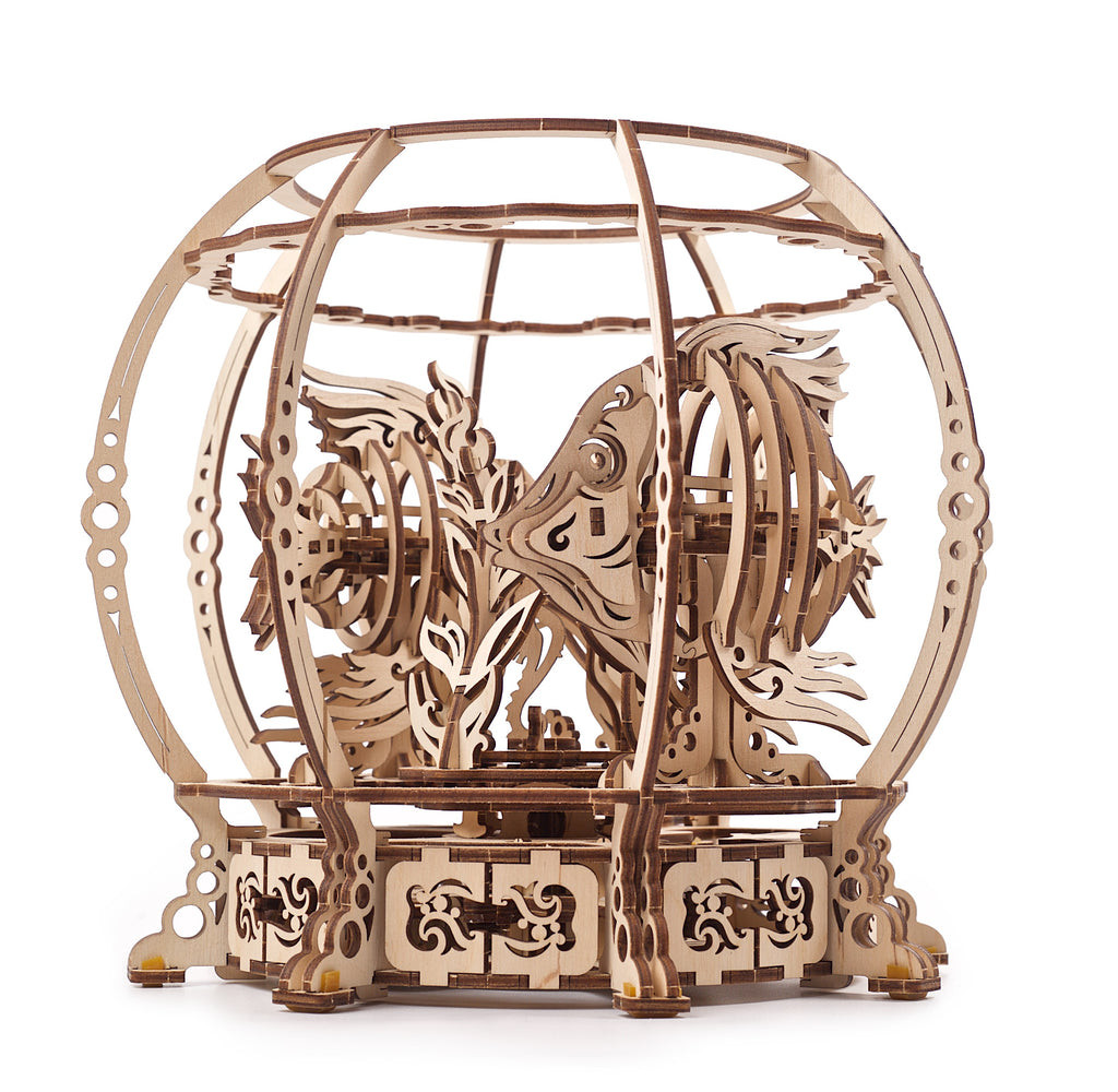 Houten bouwpakket - Mechanisch aquarium - 325 onderdelen - Ugears