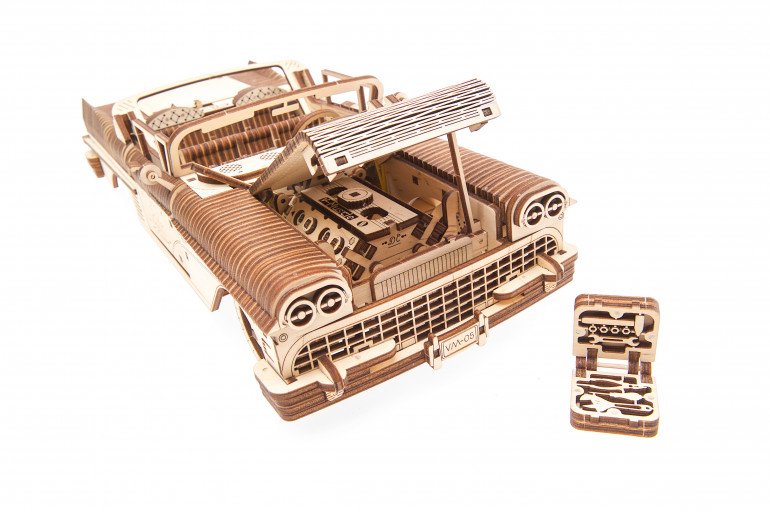 Houten bouwpakket - Cabriolet VM-05 - 739 onderdelen - Ugears