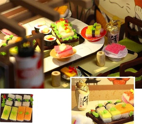 Miniatuur - Gibbon Sushi - M2011Z - met stofkap