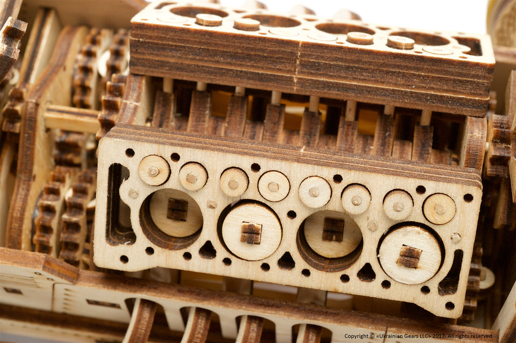 Houten bouwpakket - U-9 Grand Prix Auto - 348 onderdelen - Ugears