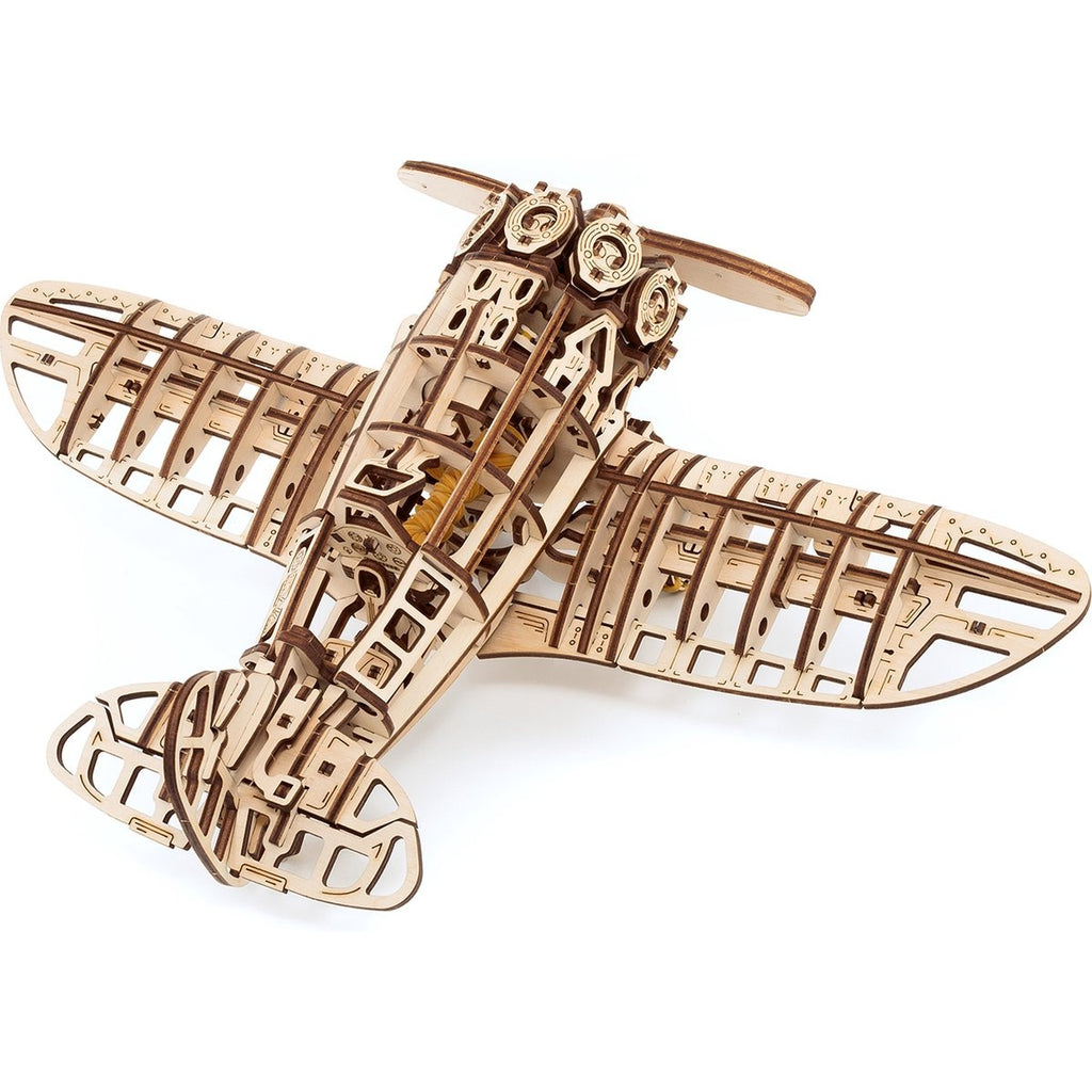 Houten bouwpakket - Airplane - 346 onderdelen - Eco-Wood-Art