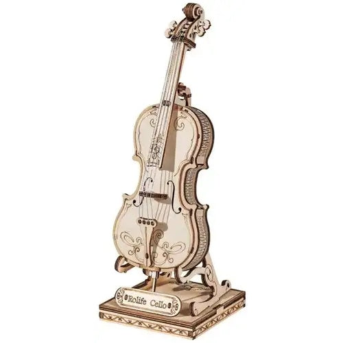 Houten bouwpakket - Cello - 58 onderdelen- Rolife