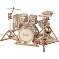 Houten bouwpakket - Drum kit - 246 onderdelen - Rolife
