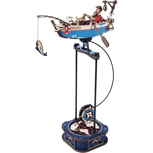 Houten bouwpakket - Ocean Fisher - pendule - 161 onderdelen - ROKR
